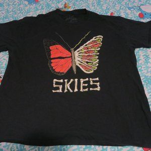 Lil Skies Butterfly Ribs Skeleton T-Shirt Shelby Album Tour Mens XL Rap Spencer